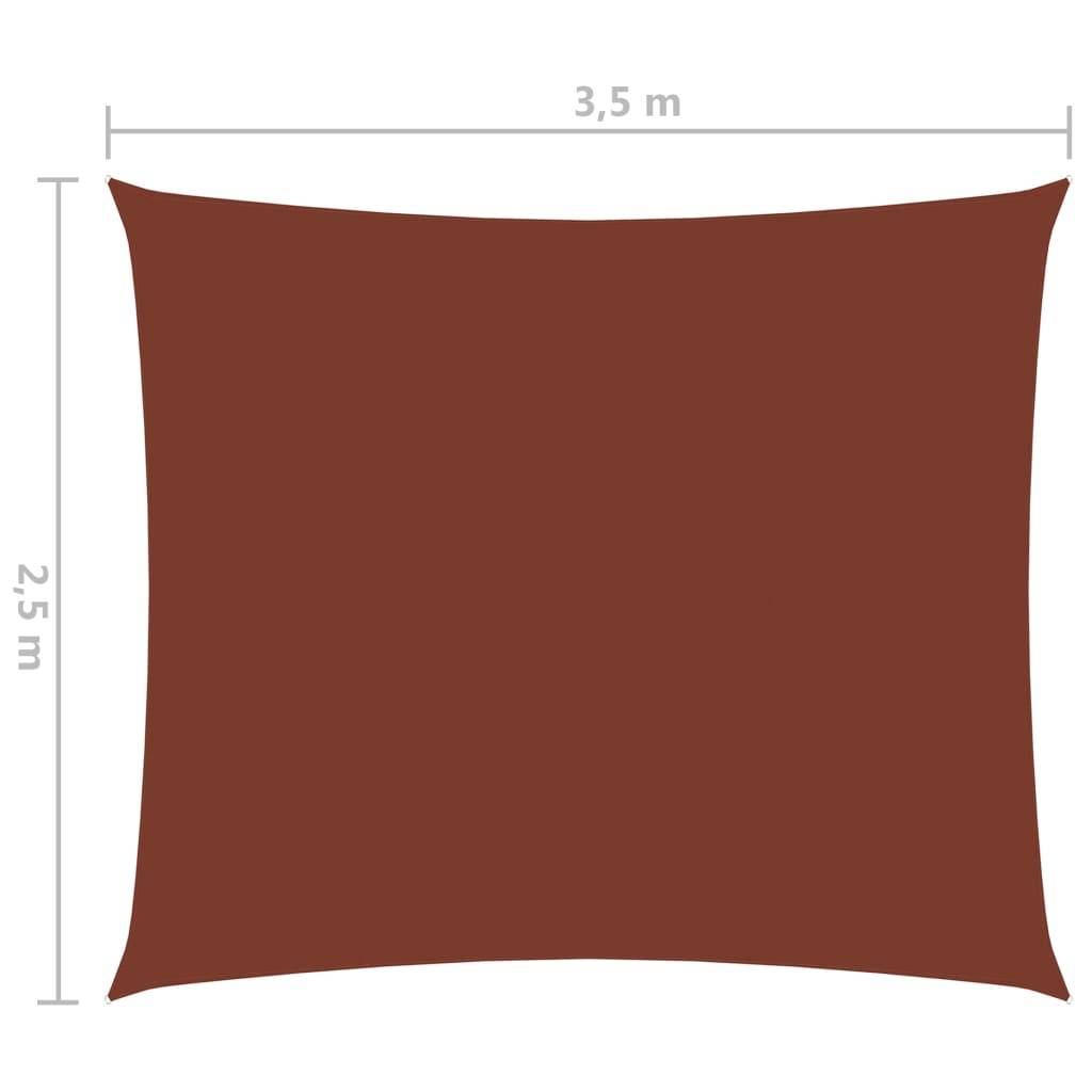 Helloshop26 - Voile d'ombrage tissu oxford rectangulaire 2,5 x 3,5 m terre cuite - Imagen 6