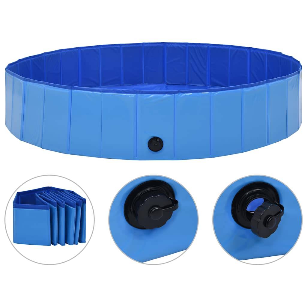Vidaxl - Piscine pliable pour chiens Bleu 160x30 cm PVC vidaXL 170827 - Imagen 1