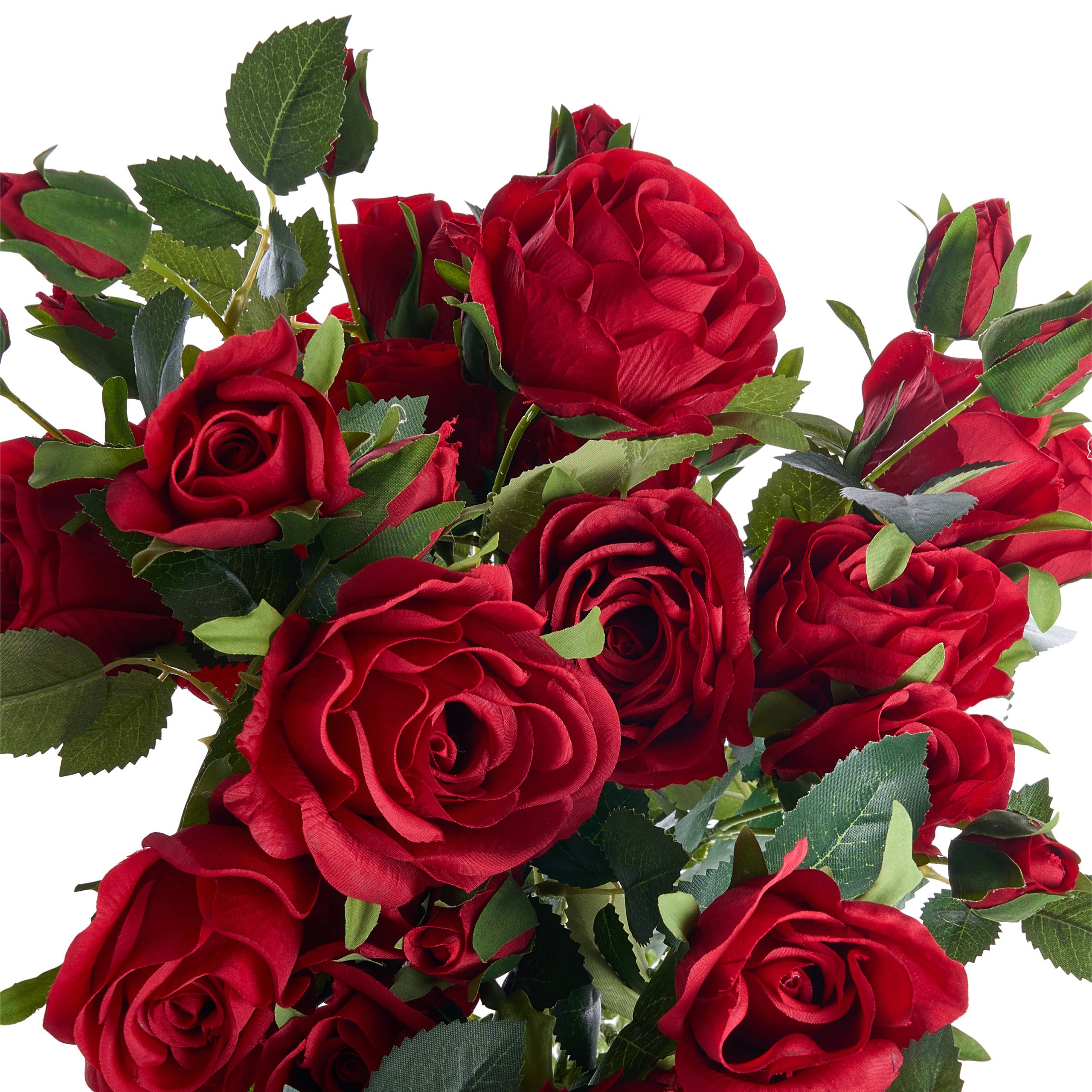 Beliani - Bouquet de fleurs artificielles Tissu Rouge BOIRO - 40x40x65- Beliani - Image 4
