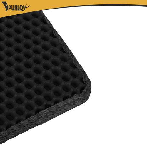 Tapis pour bac à litière Purlov 75 x 55 cm, noir, double couche, mousse EVA alvéolée - Image 7