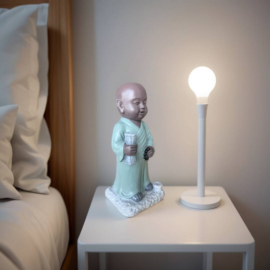 Zen Light - Statue Bouddha Porte-Encens Tripitaka -Ambiance zen et harmonieuse-figurine porte-bonheur- idée cadeaux-H22cm–Zen'Light - Image 4