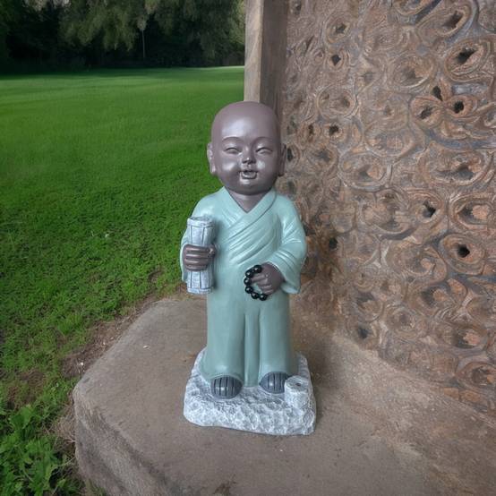 Zen Light - Statue Bouddha Porte-Encens Tripitaka -Ambiance zen et harmonieuse-figurine porte-bonheur- idée cadeaux-H22cm–Zen'Light - Image 6