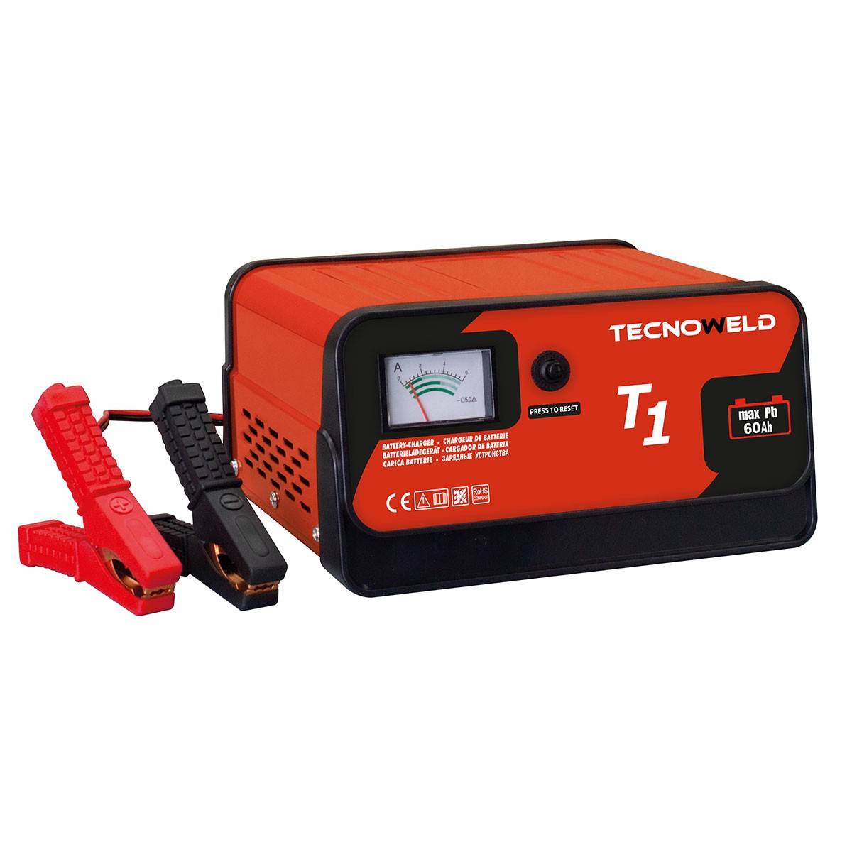 Chargeur de batterie TEC 1- 12V Chargeur batterie Auto jusqu'à 40 Ah-Protection thermique Tecnoweld - Imagen 1