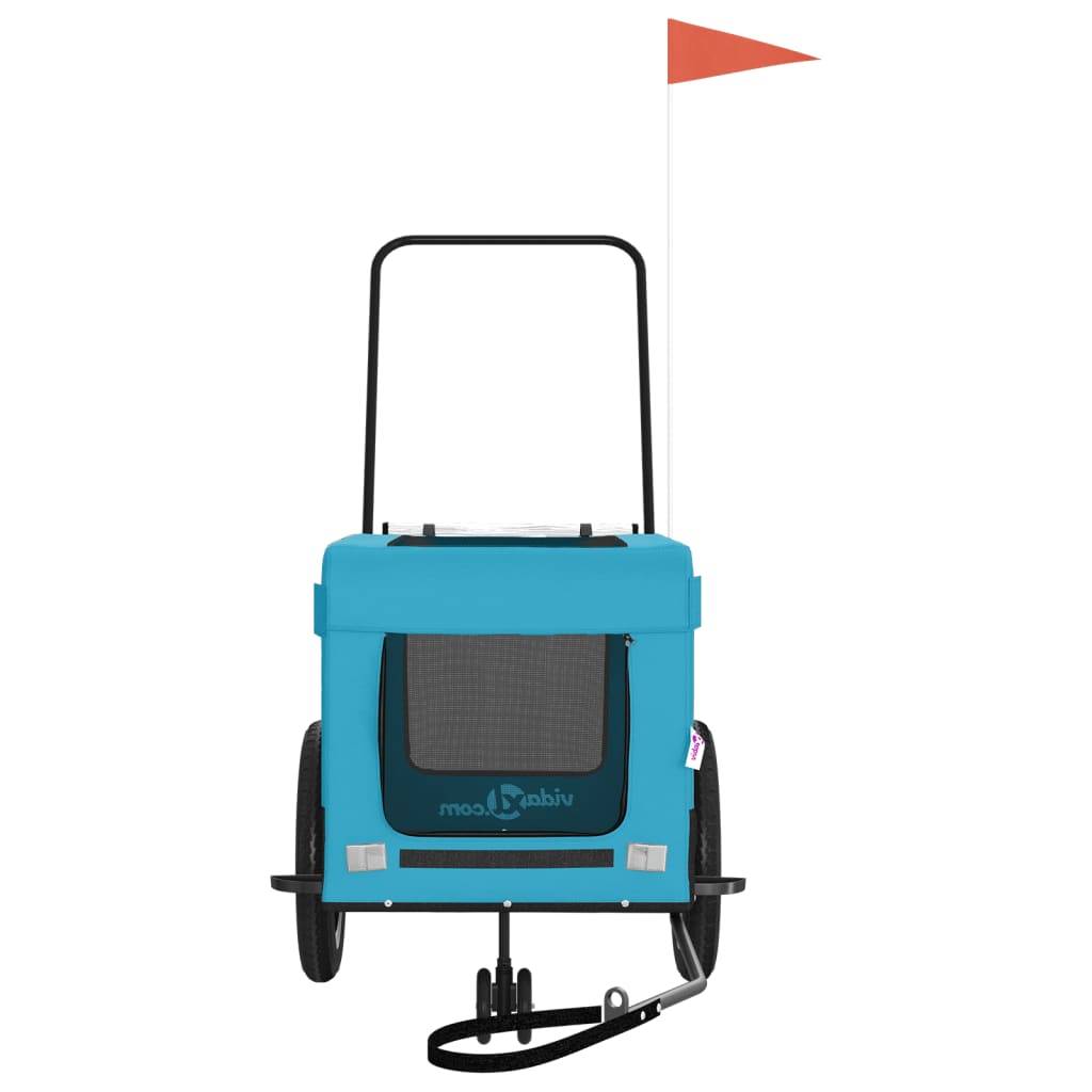 Remorque vélo pour chien 30kg Poussette 2-en-1 pour balades Bleu – ComfortXL Pet Living - Image 5