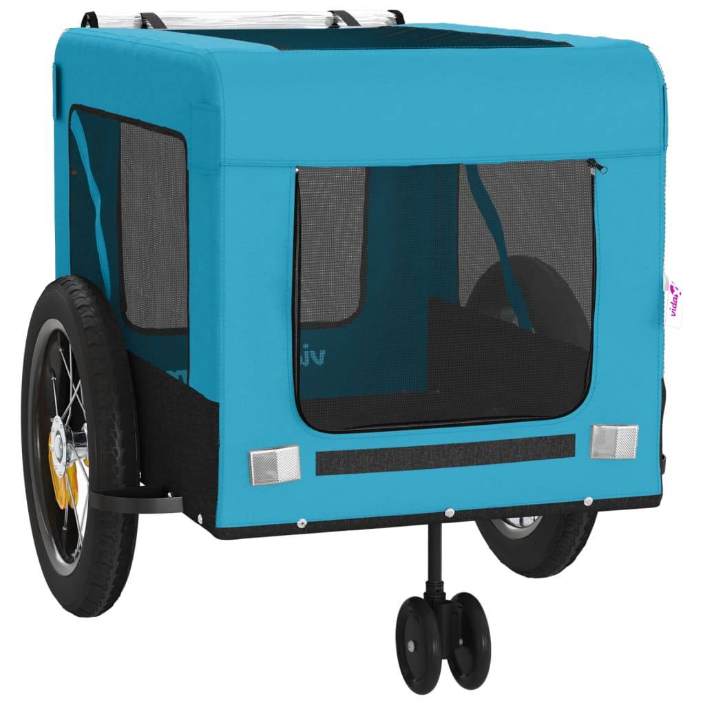 Remorque vélo pour chien 30kg Poussette 2-en-1 pour balades Bleu – ComfortXL Pet Living - Image 6