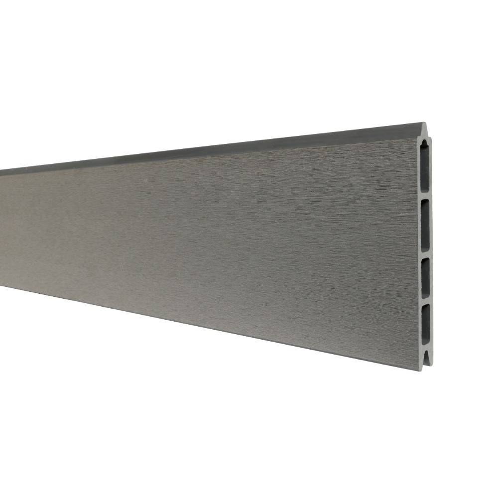 Decklinea - Kit Cloture Composite RIO Platine 3,5x1,8m - Bois composite & Aluminium - Poteaux Gris - Montage Facile - Occultation - Brise vue - Imagen 4