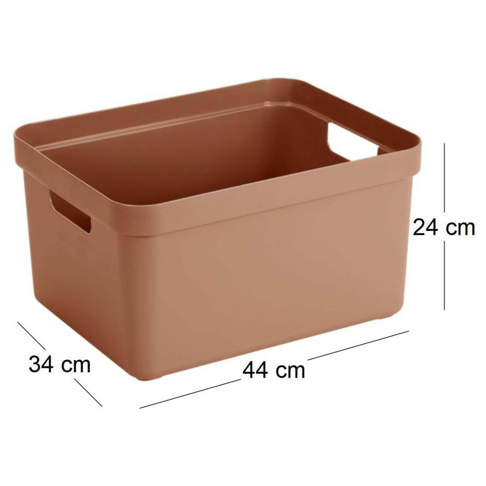 Sunware - Boite de rangement Sigma home Box 32 L Terracotta Sunware - Imagen 2