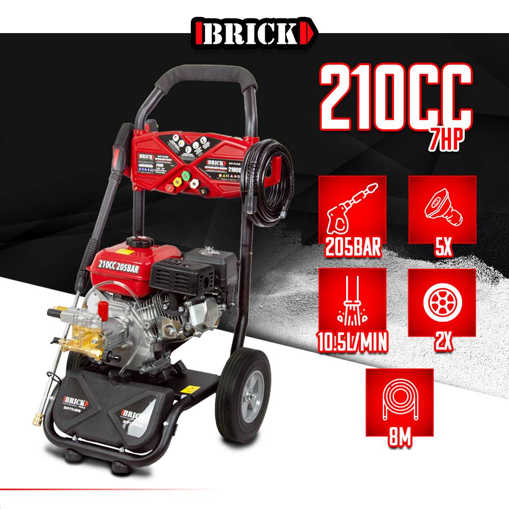 Brick - Nettoyeur haute pression thermique 205 bars max - 210CC - Brick