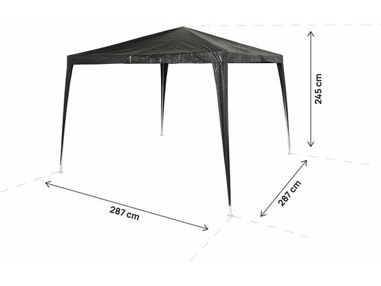 Tonnelle De Jardin "natacha 3" - 3 X 3 M - Gris -habitat Et Jardin - Image 4