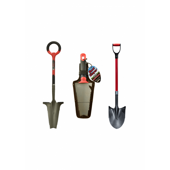ROOTSLAYER | Pack RootSlayer™ | Noir | Adulte | RootSlayer™+RootSlayer à main™+RootSlayer Pelle à rebords™ | Acier de carbone- VENTEO - Image 1