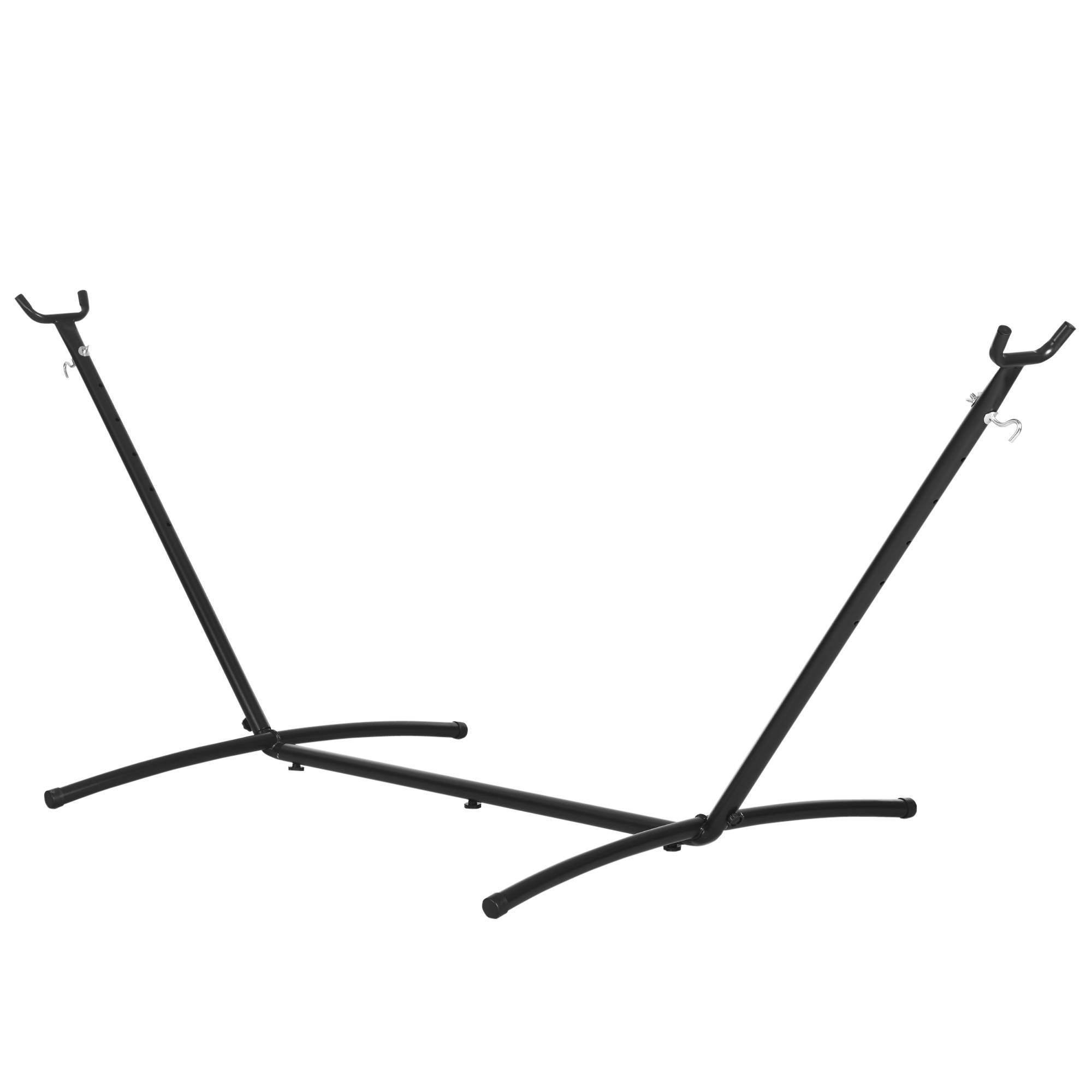 Support de hamac métal noir 280 x 117 x 110 cm - PANGIVO - Image 2