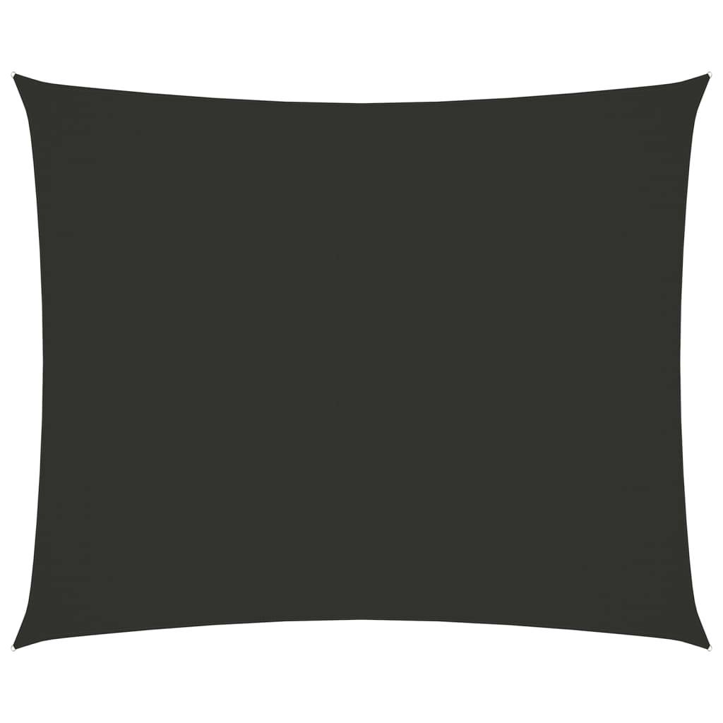 Helloshop26 - Voile toile d'ombrage parasol tissu oxford rectangulaire 5 x 6 m anthracite - Imagen 1