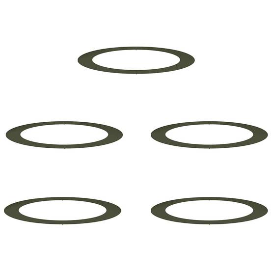 Entourage d'Arbre XL Acier Vert Olive pour Grand Jardin 120x120 cm - ComfortXL Outdoor Living - Image 2