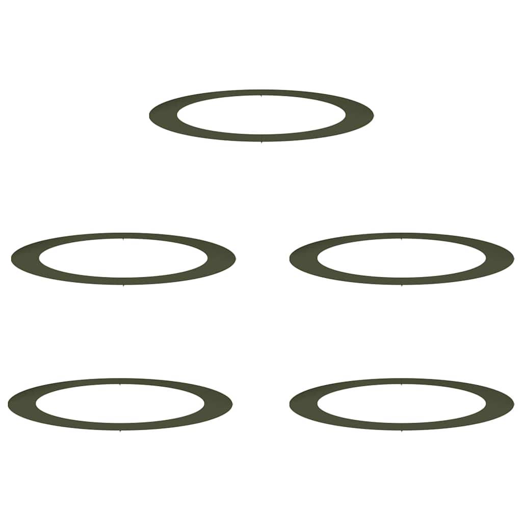 Entourage d'Arbre XL Acier Vert Olive pour Grand Jardin 120x120 cm - ComfortXL Outdoor Living - Image 2