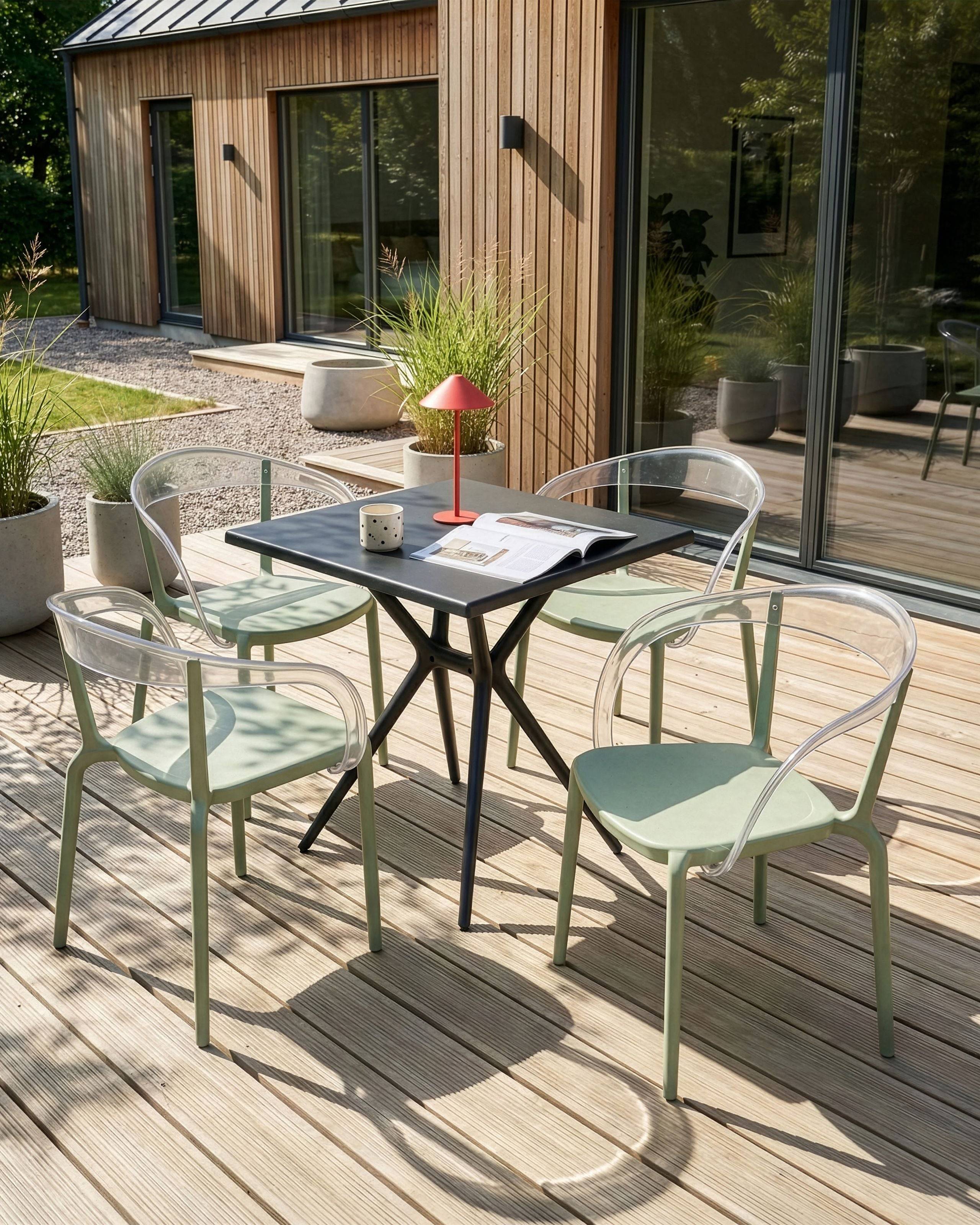 Beliani - Chaise de jardin Polypropylène Vert clair MALEVIZI - 45x45x77- Beliani - Image 1