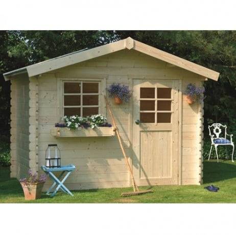 Abri de jardin Sologne en bois 7.53 m², Toiture Shingle vert, Plancher Non - Imagen 1
