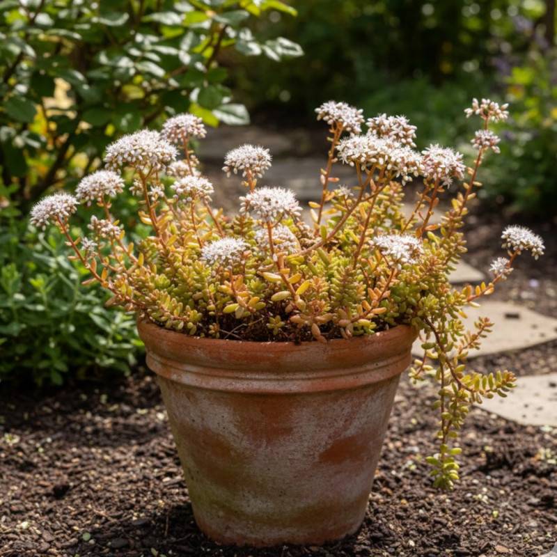 Orpin album Coral Carpet, Sedum à fleurs Jaune/ - feuillage Persistant - - Imagen 3