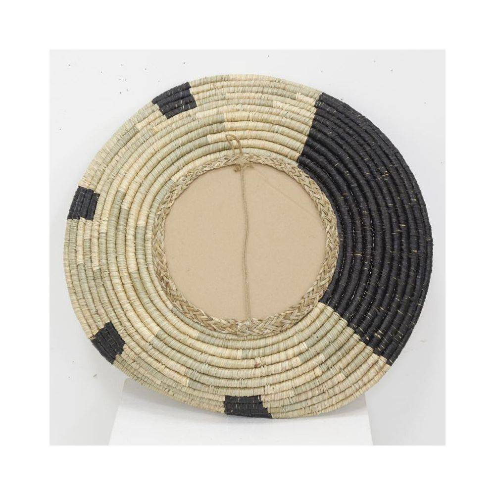 Aubry Gaspard - Miroir en jonc naturel et noir Etnik - Imagen 4