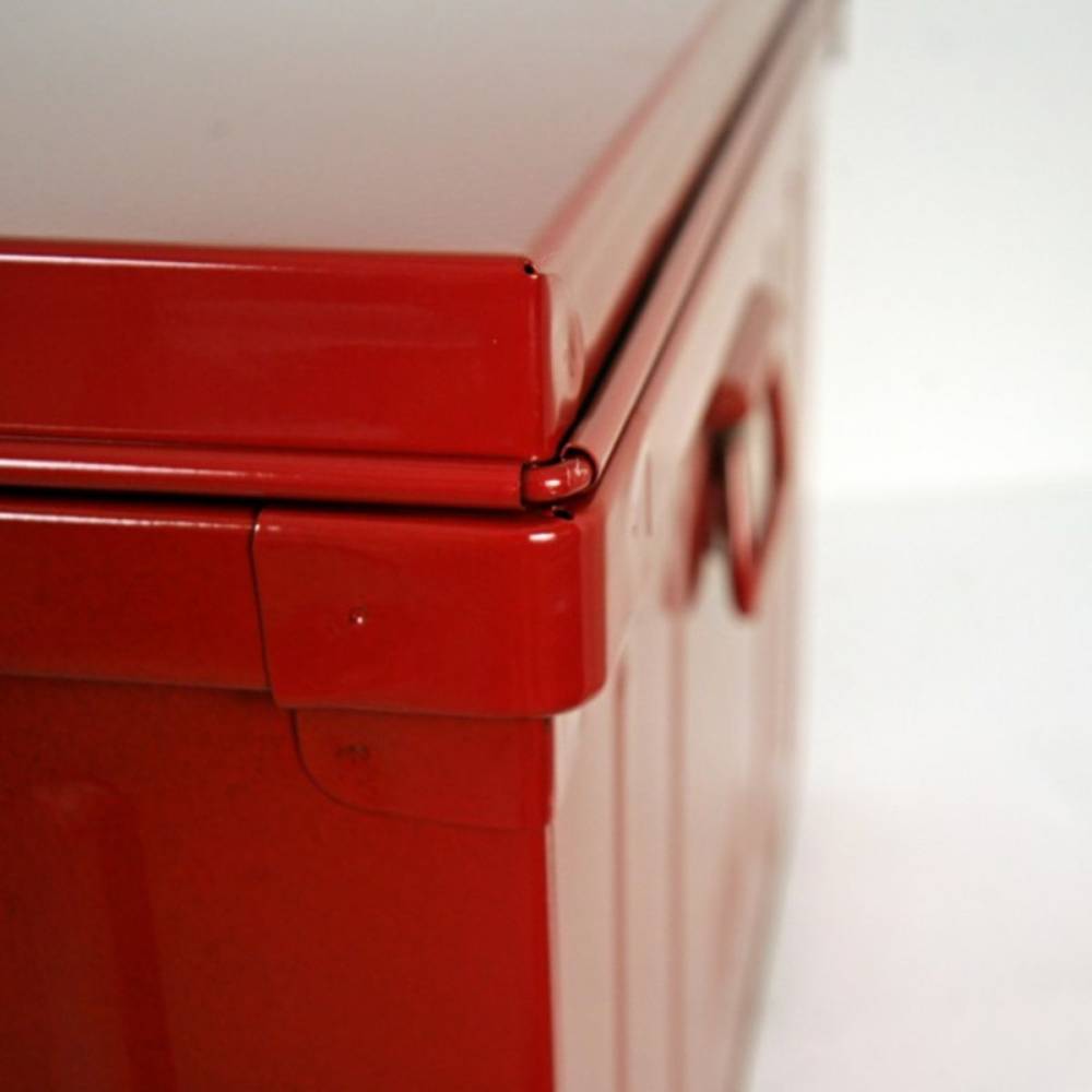 Pierre Henry - Malle de rangement en métal rouge 175 litres - Imagen 2