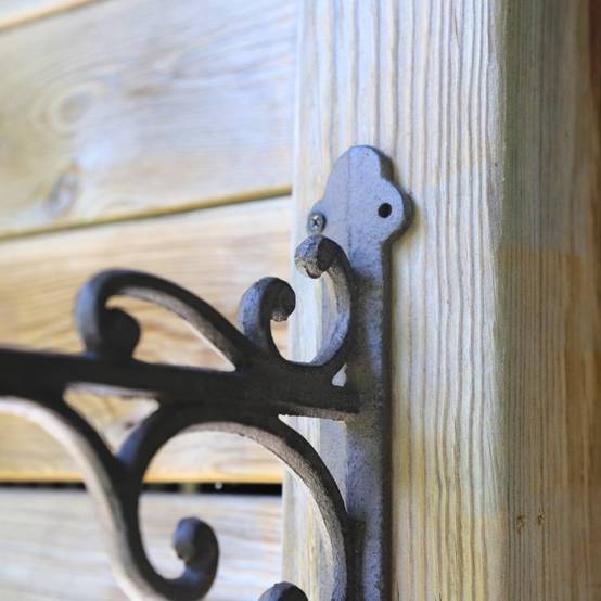 Cloche de jardin de porte ancienne en fonte marron 29 x 26 cm Chemin de campagne - Imagen 6