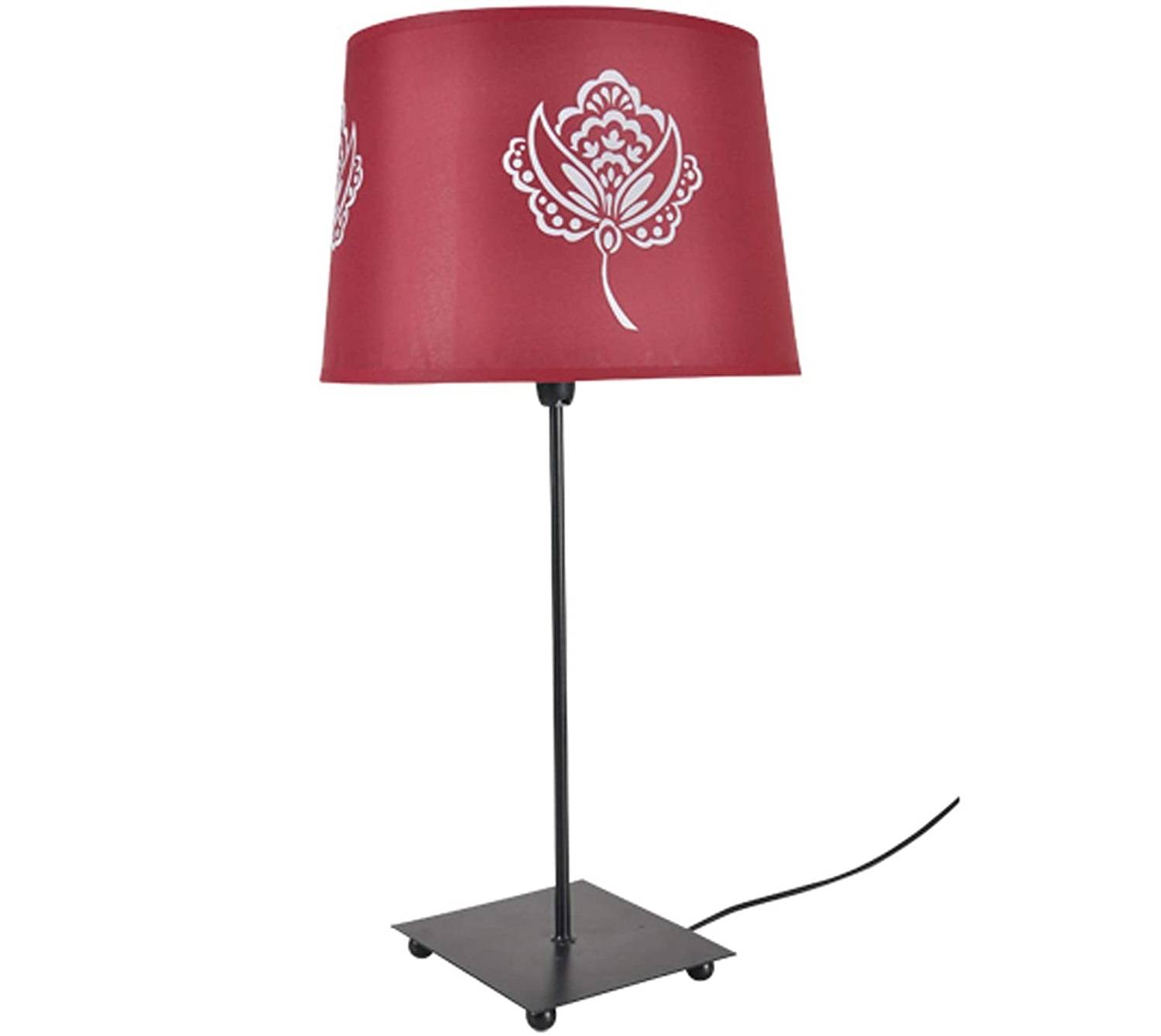 Eden - Lampe metal Fleur Rose - Image 1