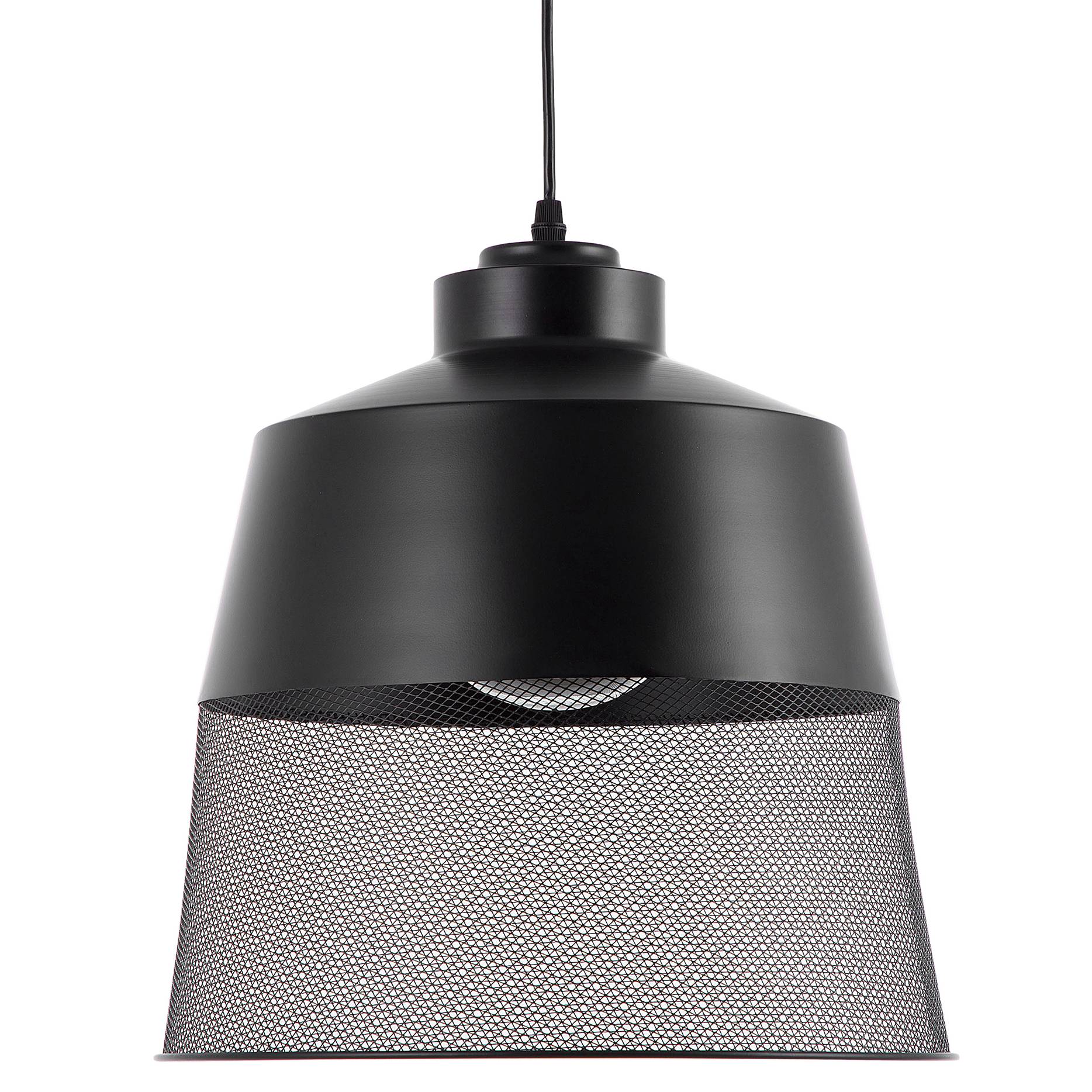 Beliani - Lampe suspension Métal Noir MUGA - 33x33x114- Beliani - Image 2