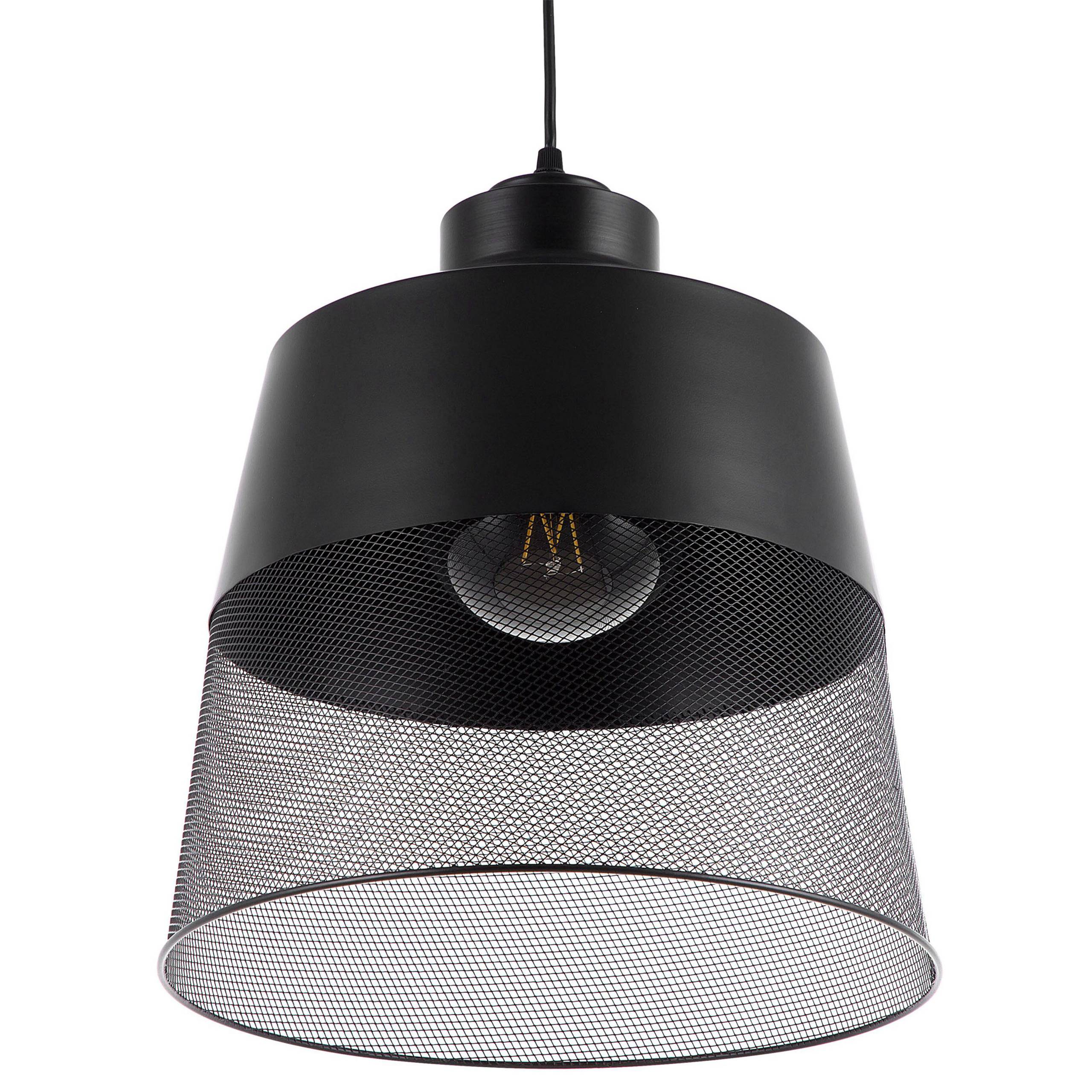 Beliani - Lampe suspension Métal Noir MUGA - 33x33x114- Beliani - Image 4