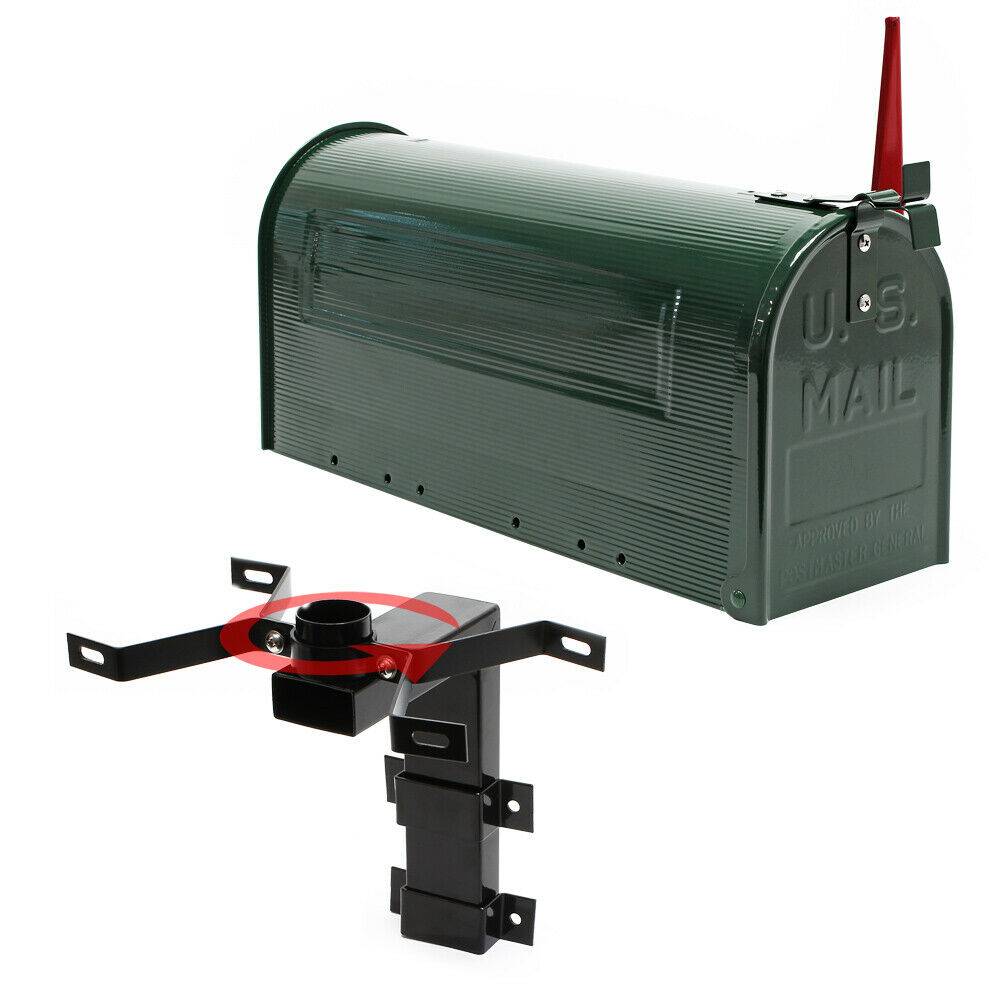 Helloshop26 - Us mailbox boite aux lettres design américain vert montage au mur poste - Imagen 3