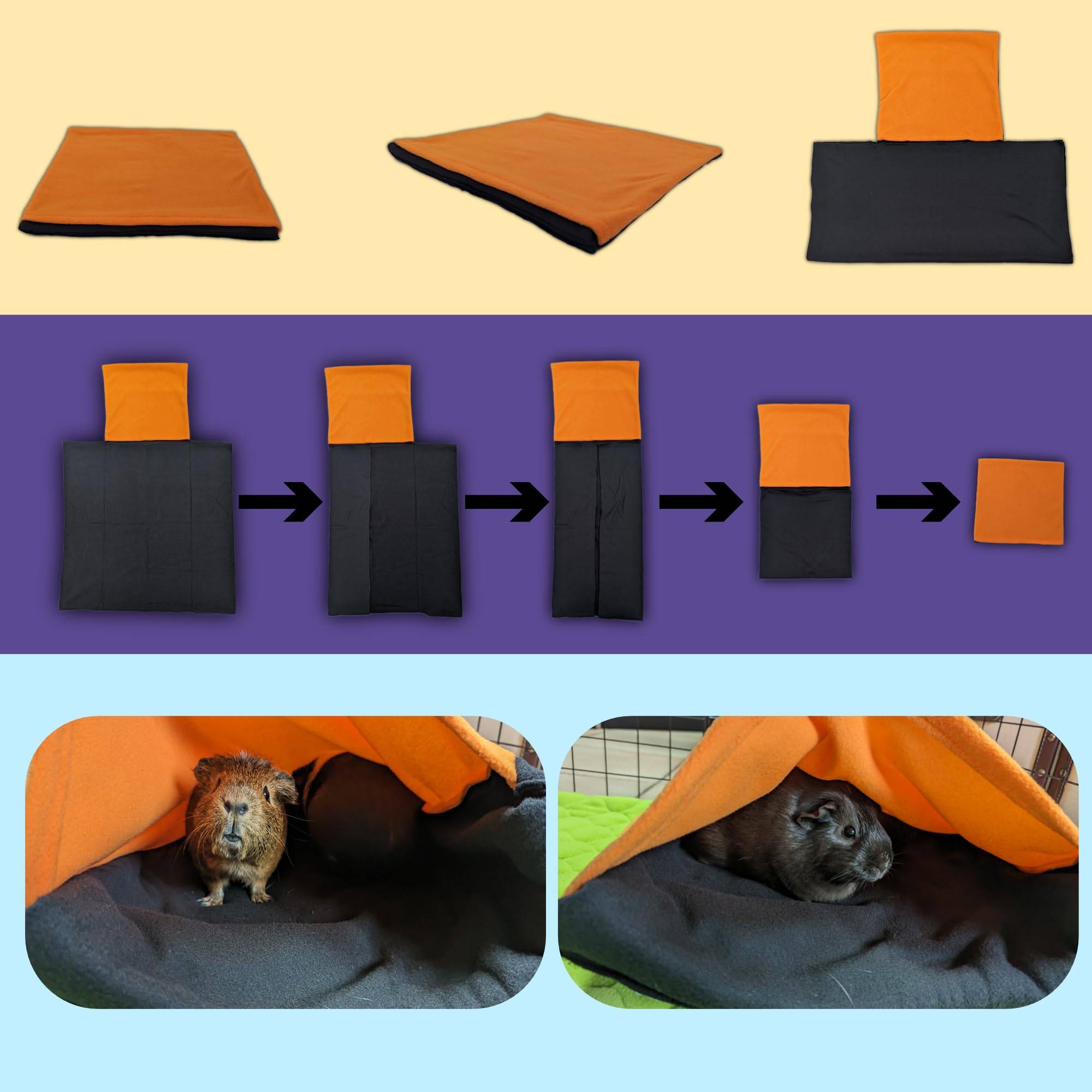 Coussin Polaire pour Cochon d'Inde avec Cachette et Couverture intégrée - Neo Solvo - Image 2