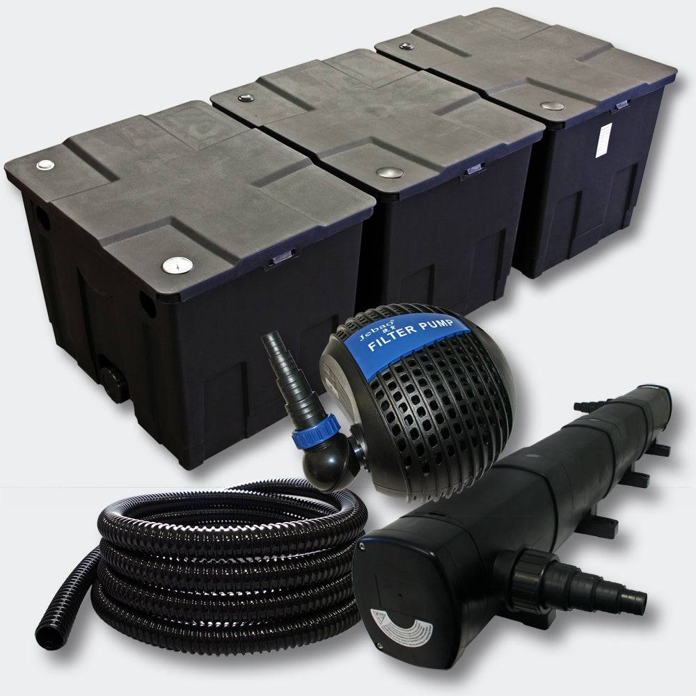 Helloshop26 - Kit:Filtration de Bassin 90000l 72 Watts UVC Stérilisateur Pompe Tuyau