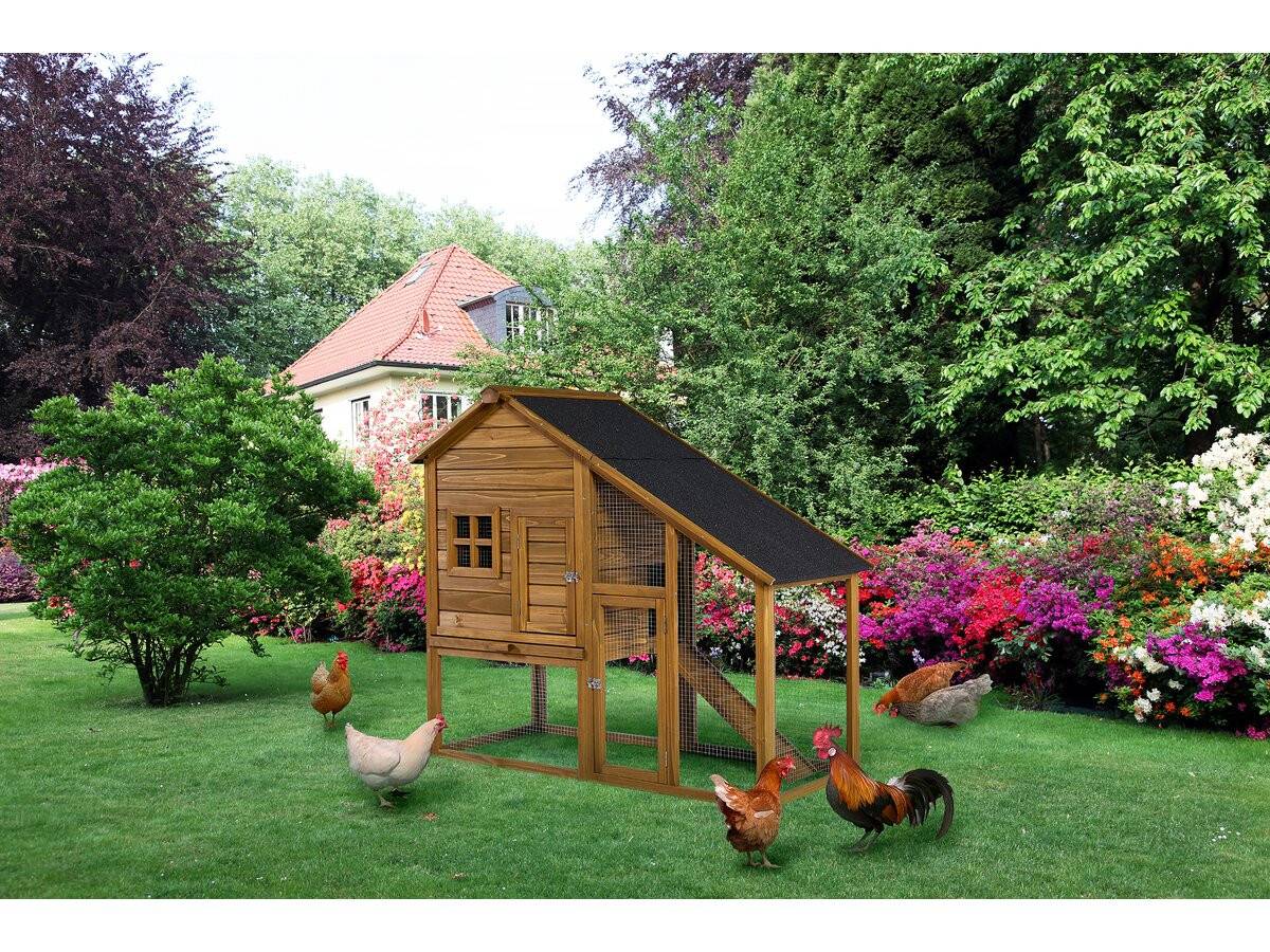 Habitat Et Jardin - Poulailler "lily" Avec Pondoir En Bois - Marron -habitat Et Jardin - Imagen 2