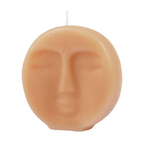 Bougie Déco Visage "Arty" 9cm Semoule