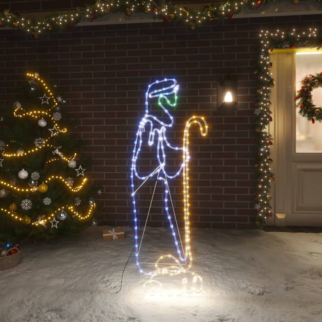 ComfortXL - Figurine Noël Lumineuse Berger et Agneau 168 LED Déco Crèche Jardin Multicolore – ComfortXL Outdoor Living