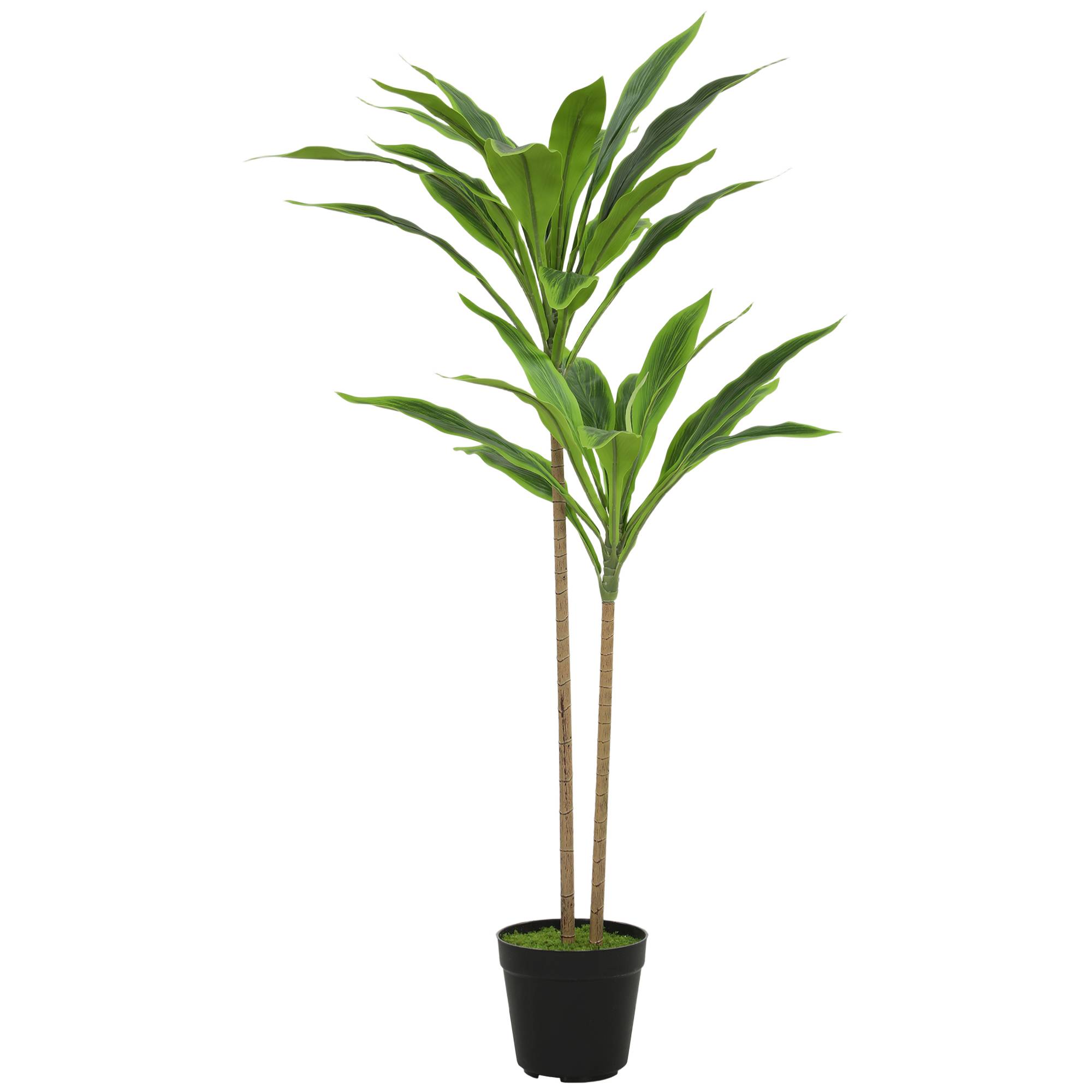 Cordyline artificielle 29 feuilles, branches pliables, vert - Image 1