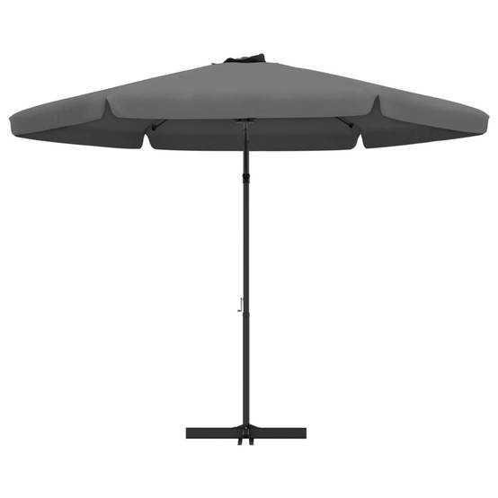 Helloshop26 - Parasol mobilier de jardin d'extérieur avec mât en acier 300 x 250 cm anthracite - Imagen 3