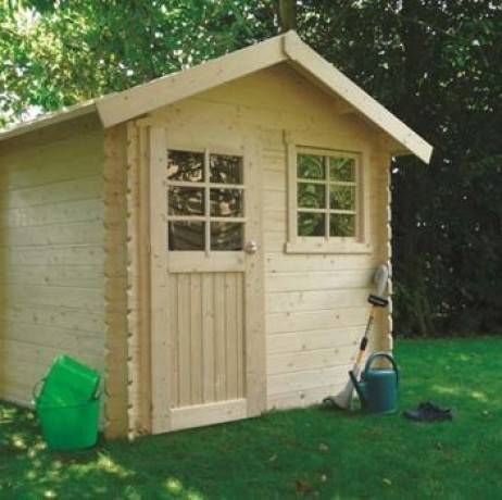 Abri de jardin SARAN en bois 4,79 m², Toiture Toit standard (roofing), Plancher Non - Imagen 1