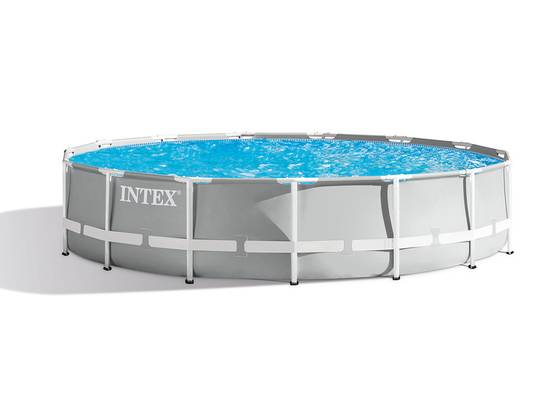 Kit piscine tubulaire Intex Prism Frame ronde 4,57 x 1,07 m + 6 cartouches de filtration - Image 2