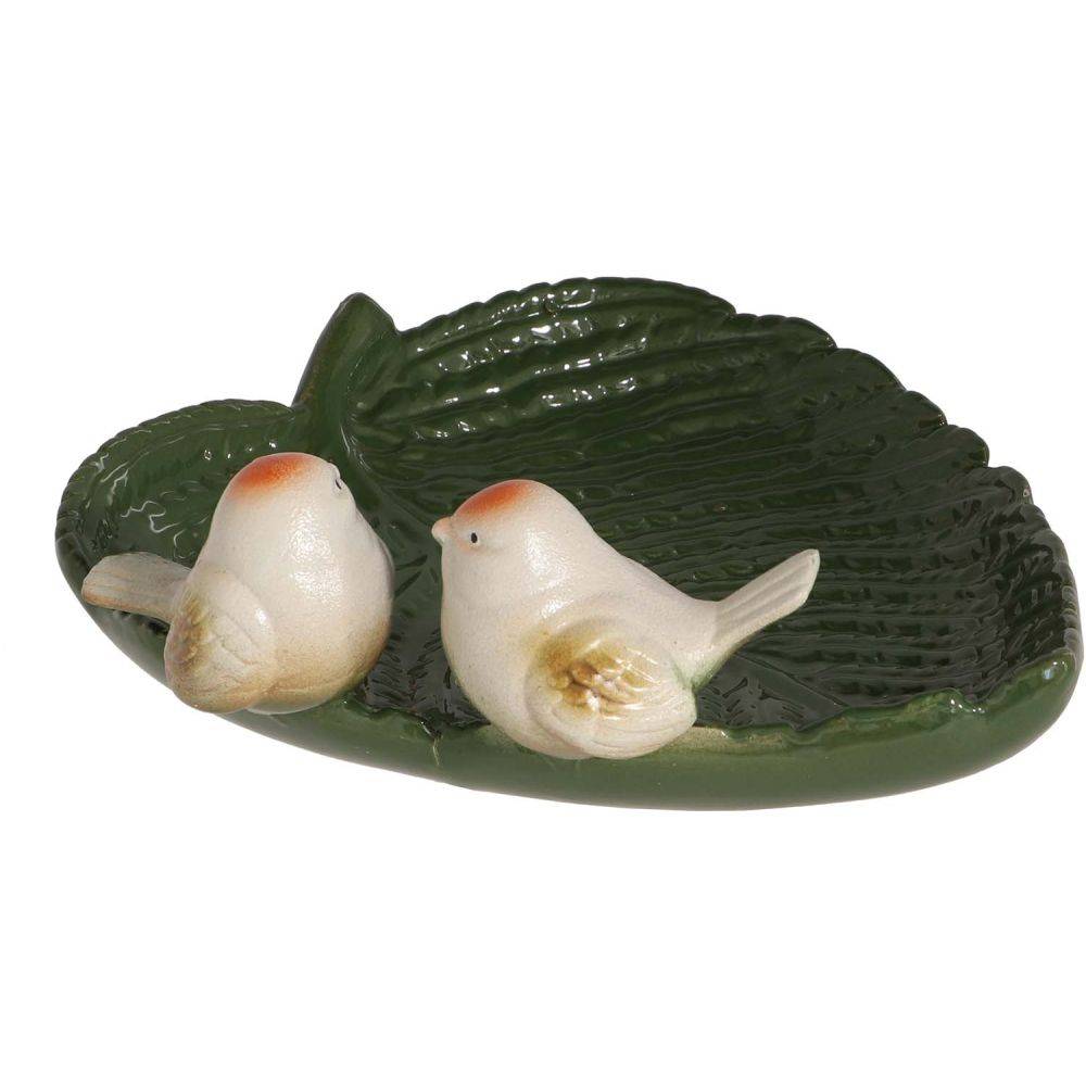 Esschert Design - Baño de pájaros en gres Nature Pájaros marrones - Imagen 3