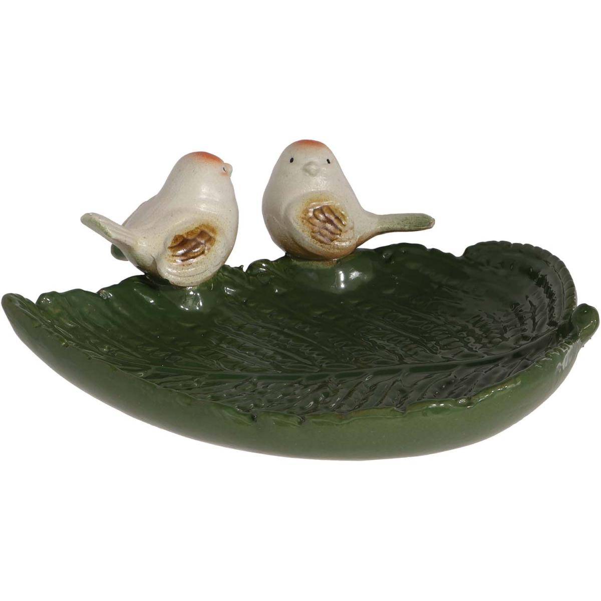 Esschert Design - Baño de pájaros en gres Nature Pájaros marrones - Imagen 1