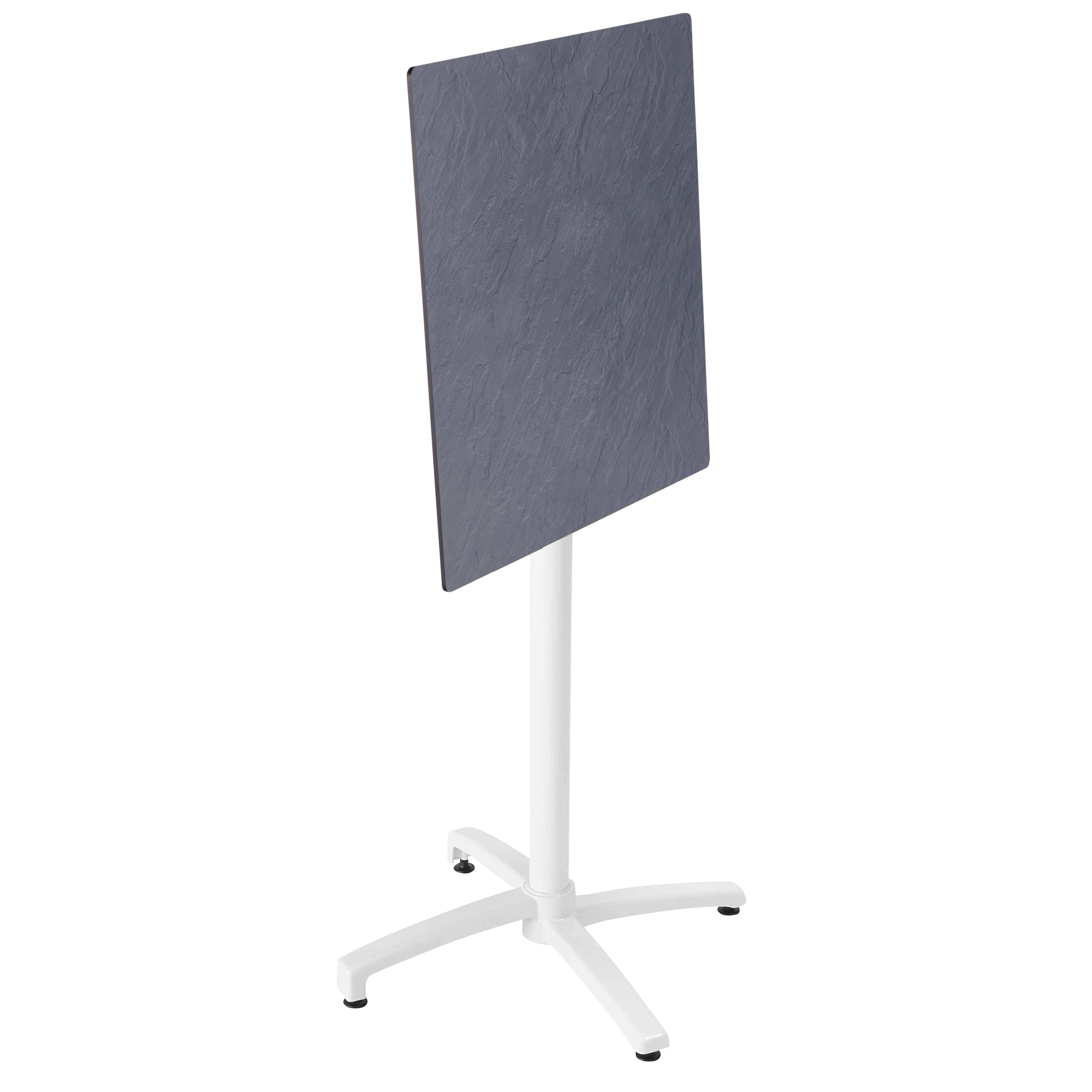 Oviala - Table haute de terrasse inclinable stratifié ardoise gris foncé Opéra - Oviala - Imagen 2