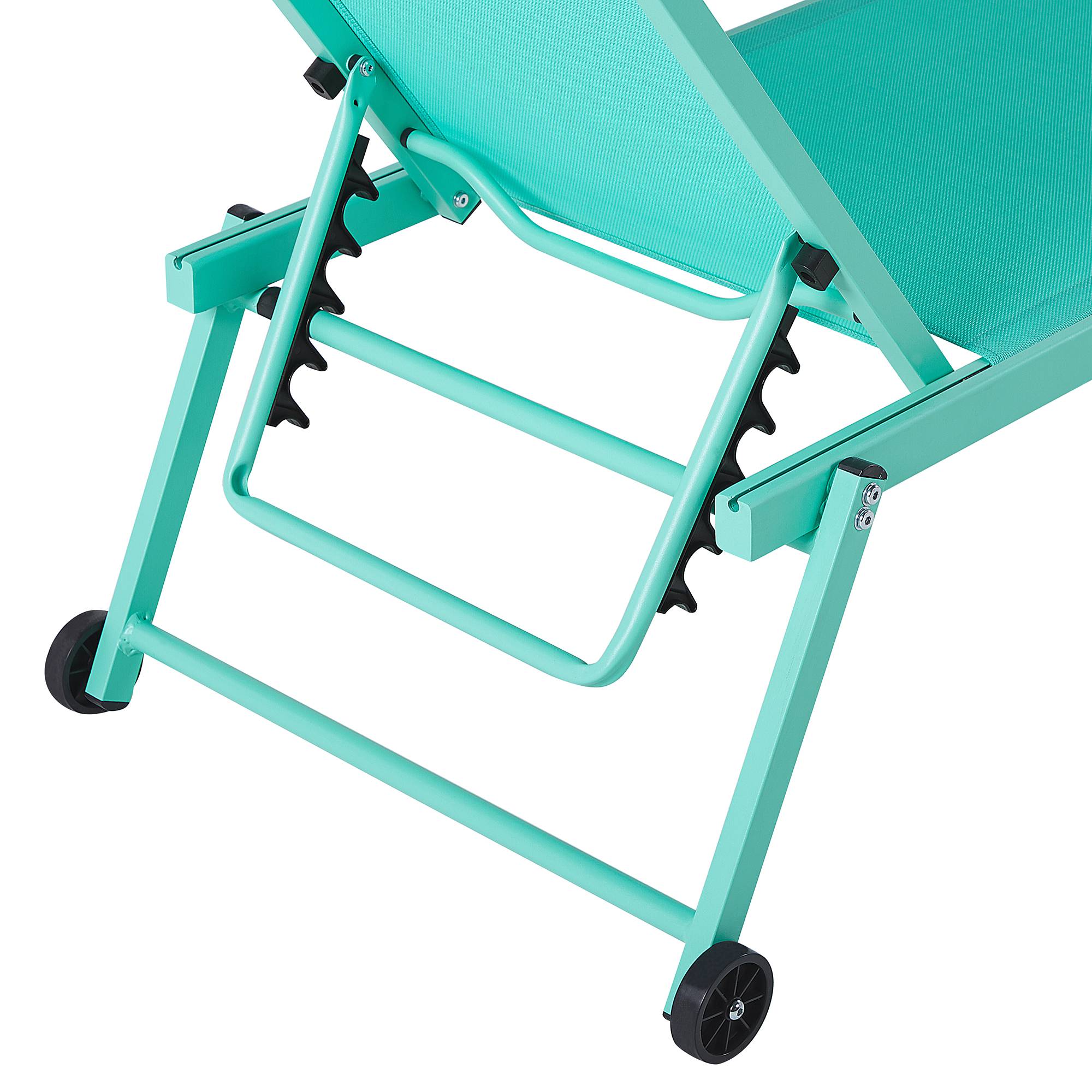 Beliani - Chaise longue Aluminium Turquoise PORTOFINO - Beliani - Imagen 5