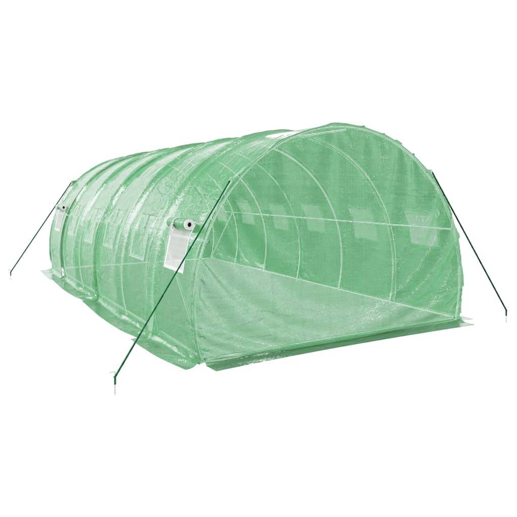 Serre tunnel de jardin 18m² bâche PE et acier culture potager verte 6x3m – ComfortXL Outdoor Living - Image 6