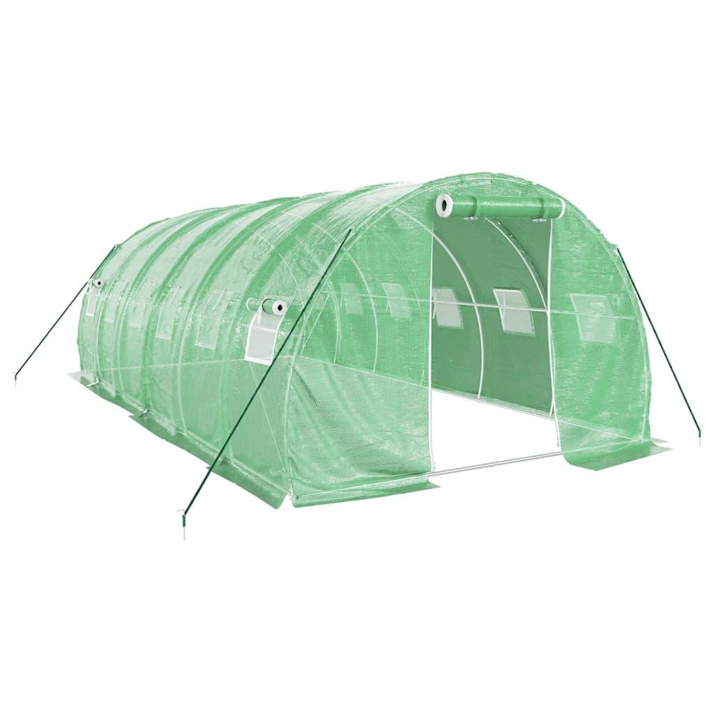 Serre tunnel de jardin 18m² bâche PE et acier culture potager verte 6x3m – ComfortXL Outdoor Living - Image 2