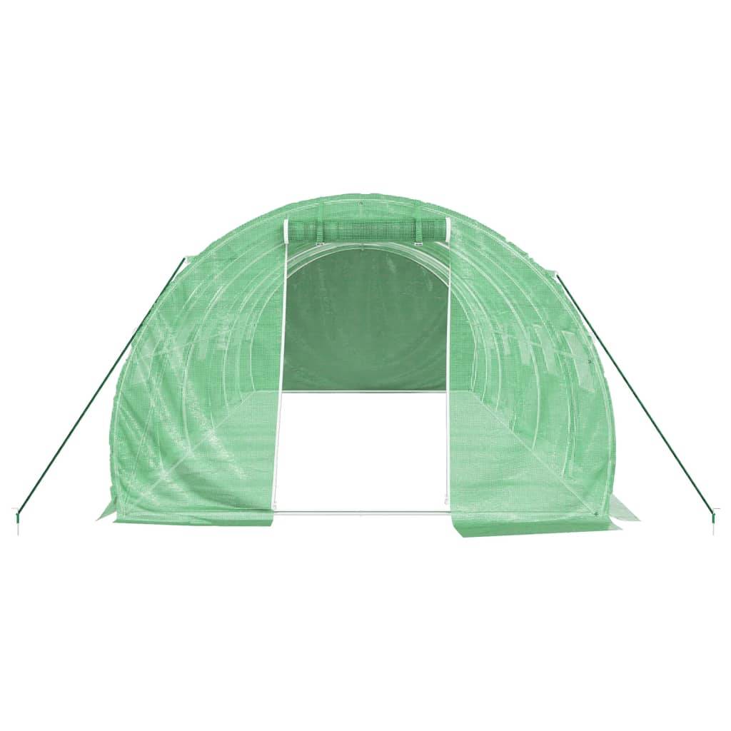 Serre tunnel de jardin 18m² bâche PE et acier culture potager verte 6x3m – ComfortXL Outdoor Living - Image 4