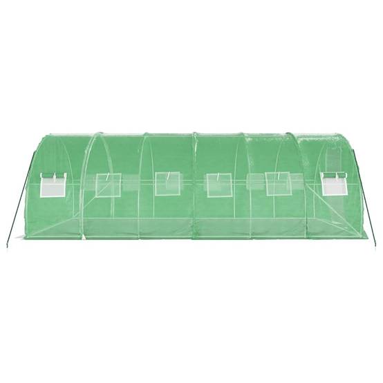 Serre tunnel de jardin 18m² bâche PE et acier culture potager verte 6x3m – ComfortXL Outdoor Living - Image 5
