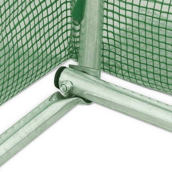 Serre tunnel de jardin 18m² bâche PE et acier culture potager verte 6x3m – ComfortXL Outdoor Living - Image 8