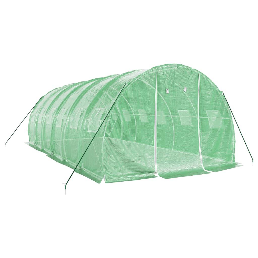 Serre tunnel de jardin 18m² bâche PE et acier culture potager verte 6x3m – ComfortXL Outdoor Living - Image 3