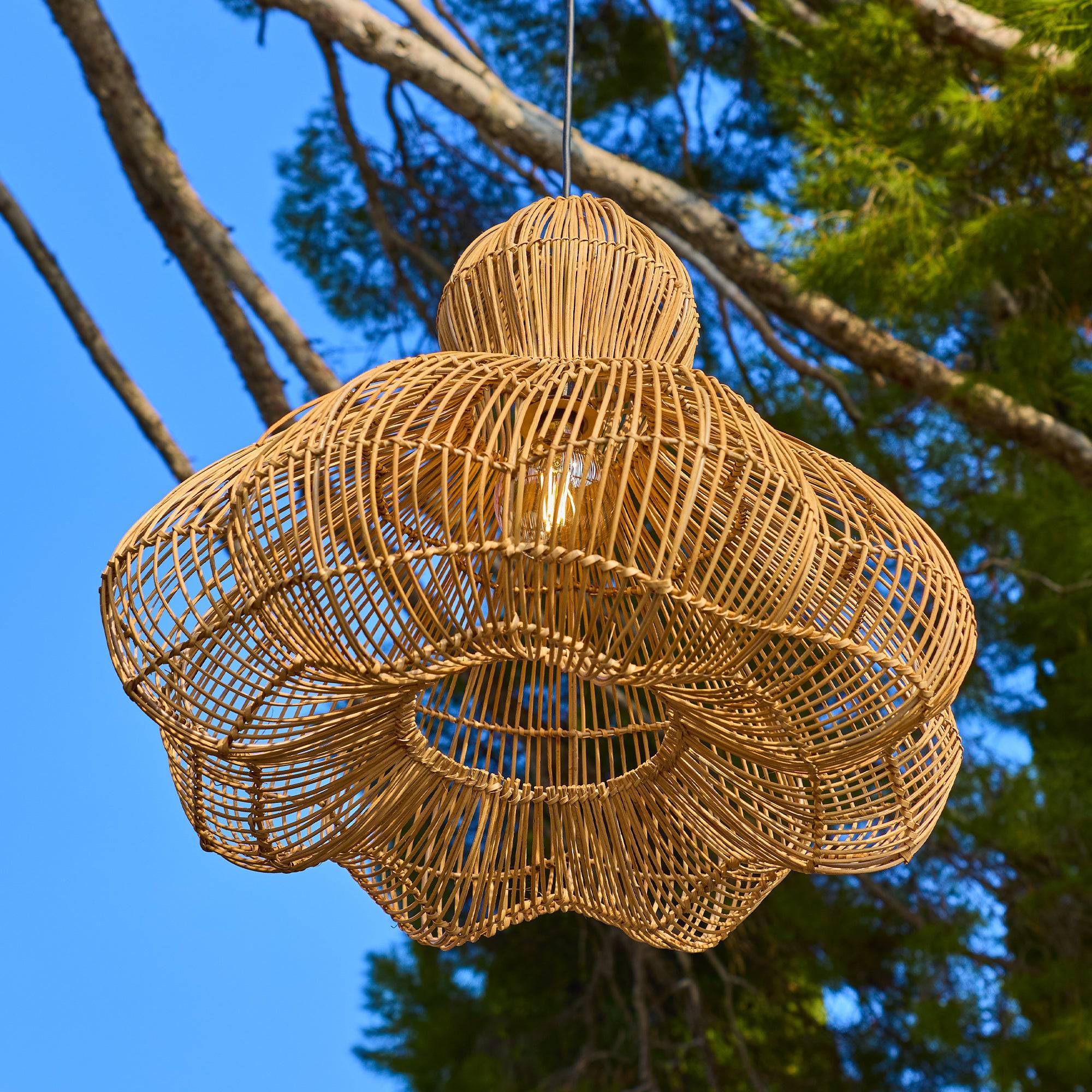 Lumisky - Abat jour naturel seul RONDA H53cm - Image 7