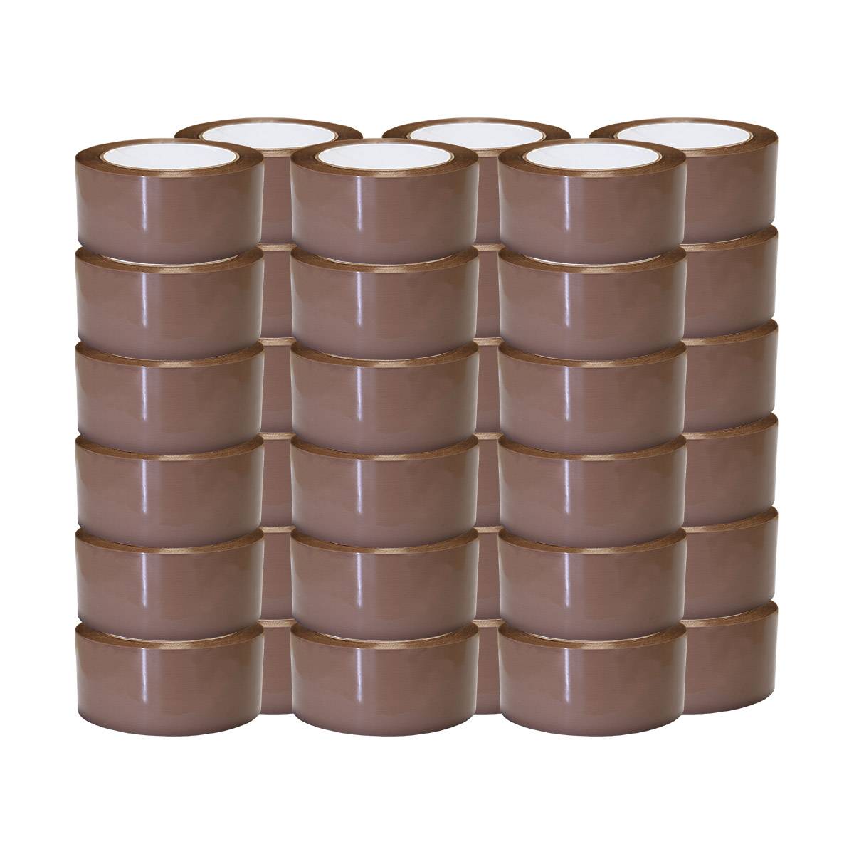 Ruban adhésif d'emballage polypropylène havane 28µ - rouleau adhésif marron 48 mm x 100 m - Carton de 36 TECPLAST - Imagen 1