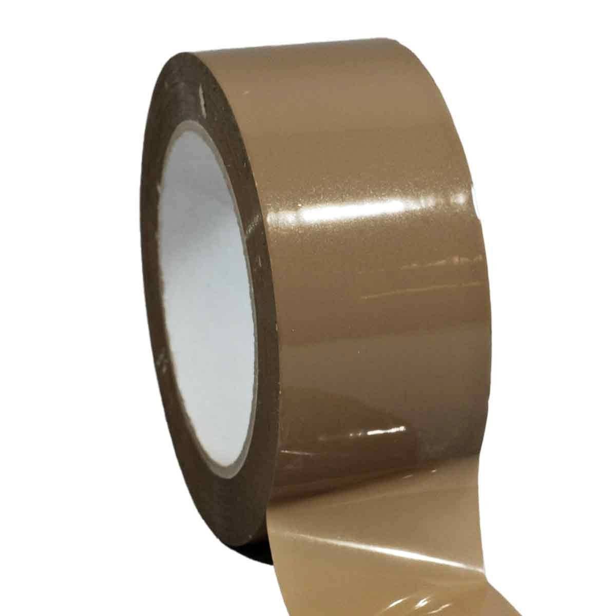 Ruban adhésif d'emballage polypropylène havane 28µ - rouleau adhésif marron 48 mm x 100 m - Carton de 36 TECPLAST - Imagen 2